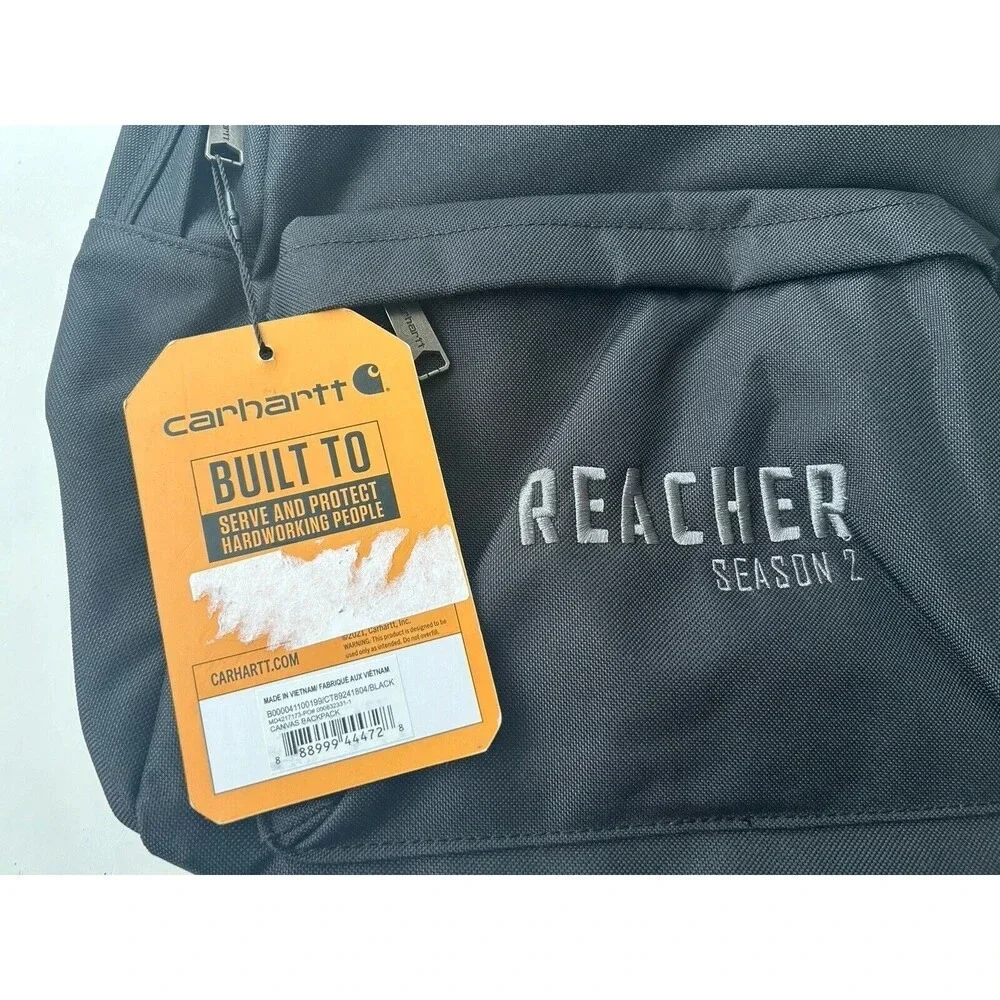 NWT Carhartt Black Canvas Backpack CB0411 Rain Defender